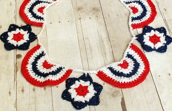 Star Spangled Banner Crochet Bunting