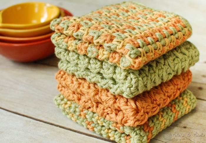 21 Cute and Quick Crochet Projects featured by top US crochet blog, Flamingo Toes: crochet dishcloth patterns