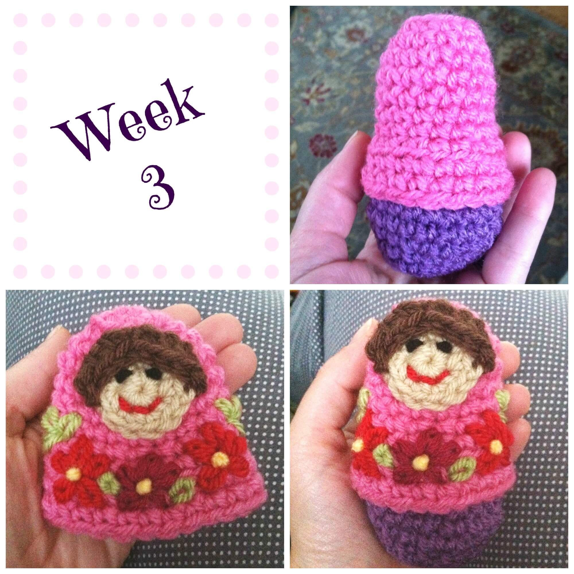 Nesting Dolls CAL: Matryoshka Pattern 4 Baby Doll Pattern - Petals to Picots