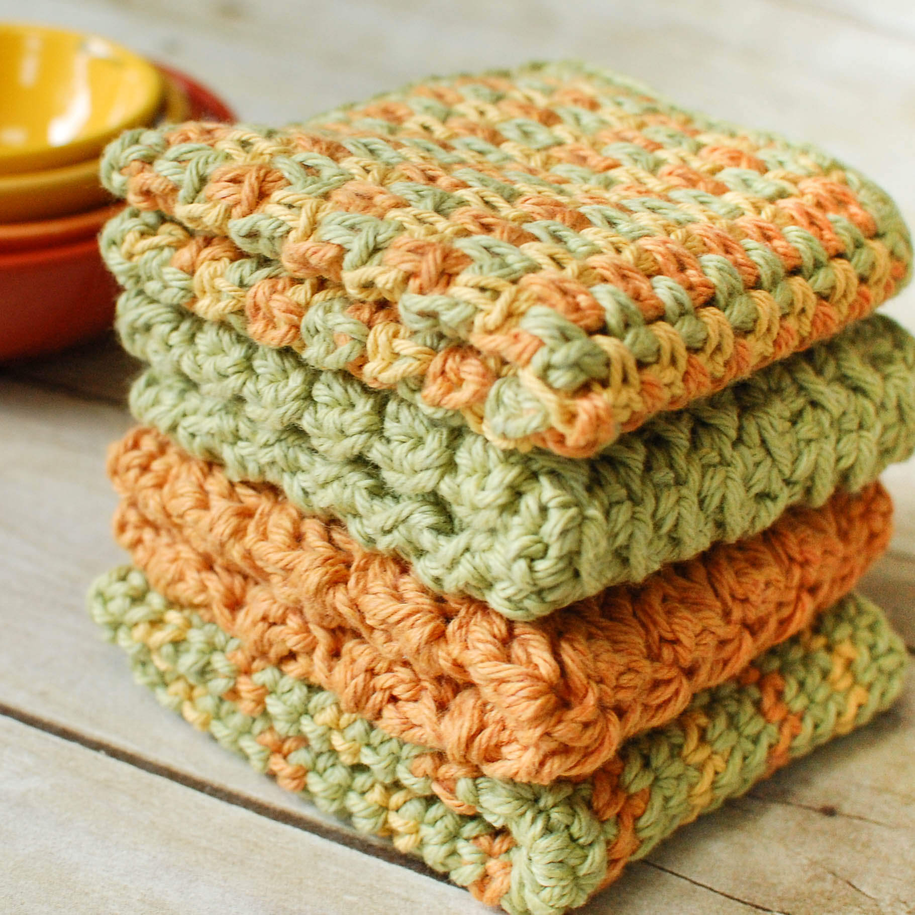 Crochet Dishcloths … 4 Quick and Easy Patterns Petals to