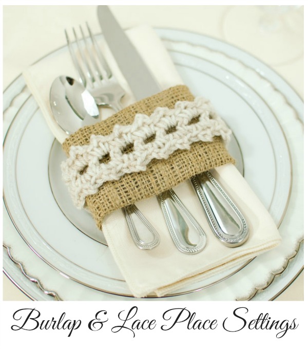 burlap and lace place settings crochet pattern