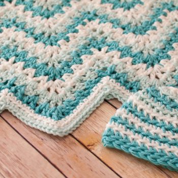 Gentle Ripple Baby Blanket and Hat Crochet Pattern ...