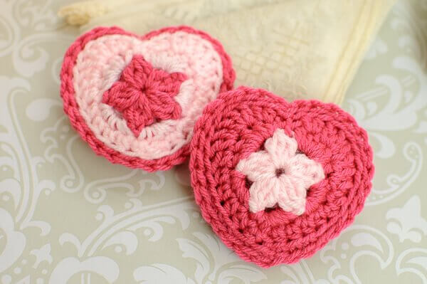 Crochet Heart Sachet Pattern - Crochet Crafty Ideas ( Free Pattern)
