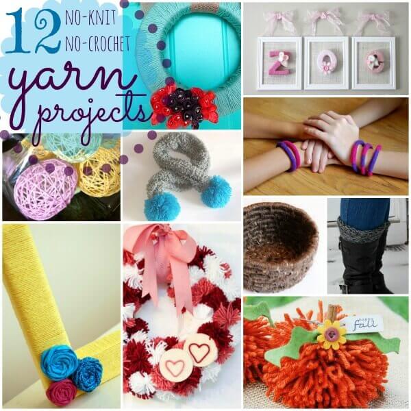 25+ Yarn Crafts No Knit or Crochet Skills Needed! Petals to Picots