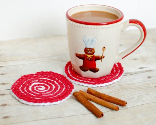 Peppermint Swirl Coaster Crochet Pattern Peppermint Swirl Coaster Crochet Pattern (1 of 2)