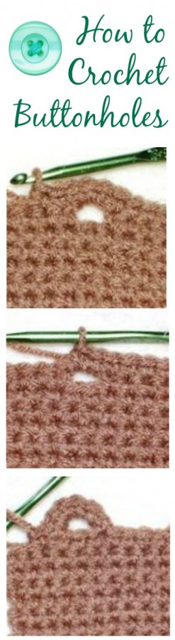 how to crochet buttonholes
