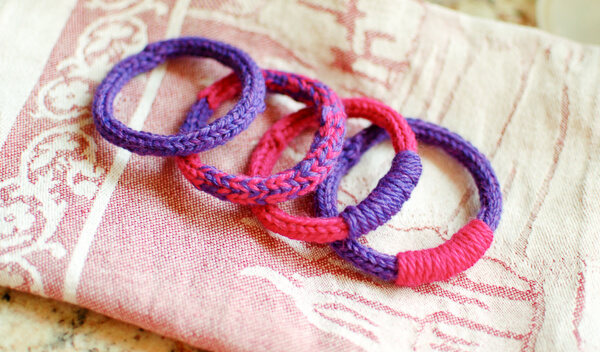 felted bracelets