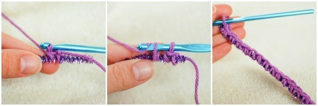 How to crochet around pipe cleaners