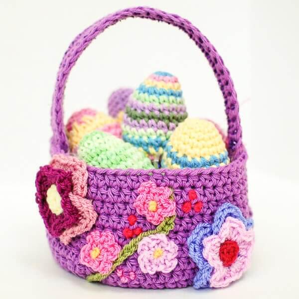 crochet easter basket pattern 2 10 11 of 13 - craft your perfect ostara celebration in 2023