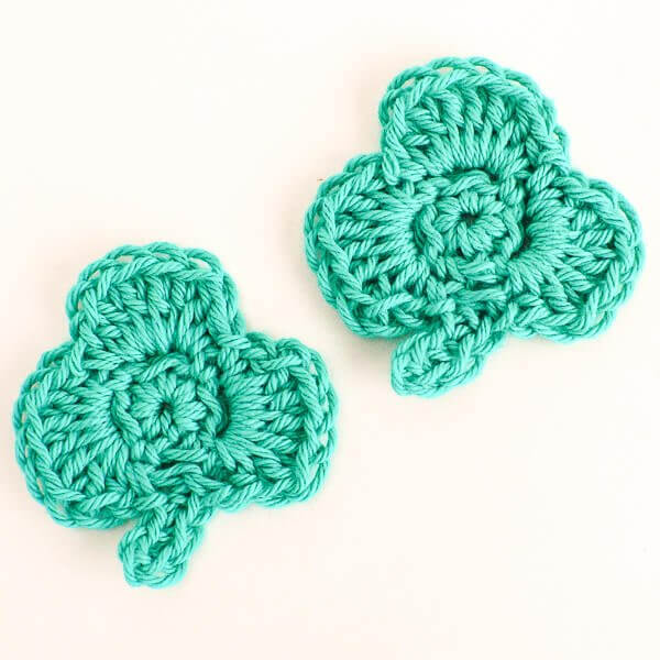 Clover Crochet Pattern - Crochet Clover Applique