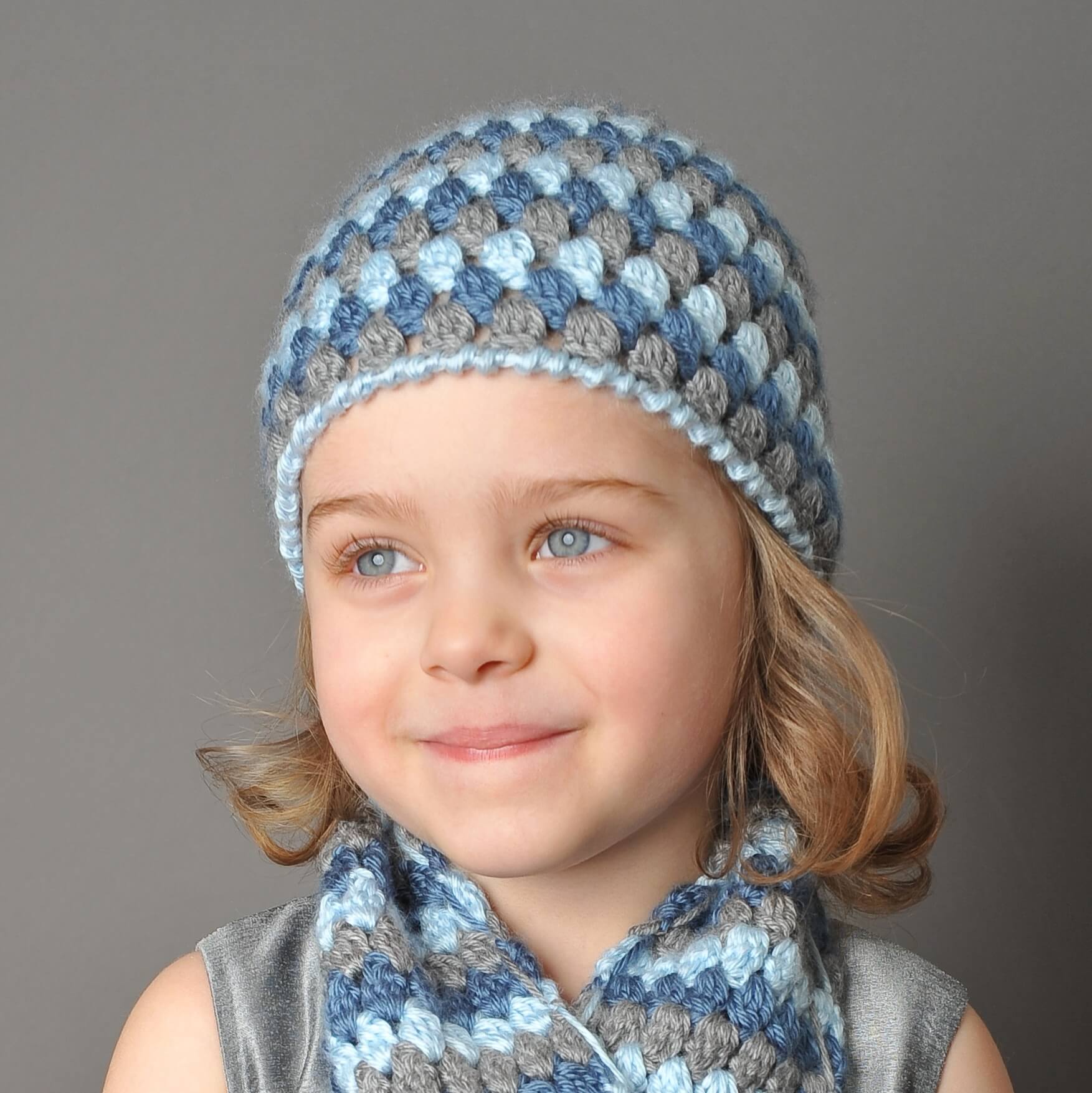 Mod Hat and Scarf Crochet Set