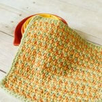 Three Color Simple Stitch Dishcloth Three Color Simple Stitch Dishcloth
