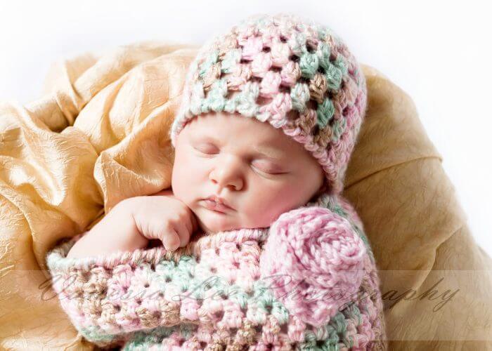 Newborn Crochet Bunting and Hat Pattern