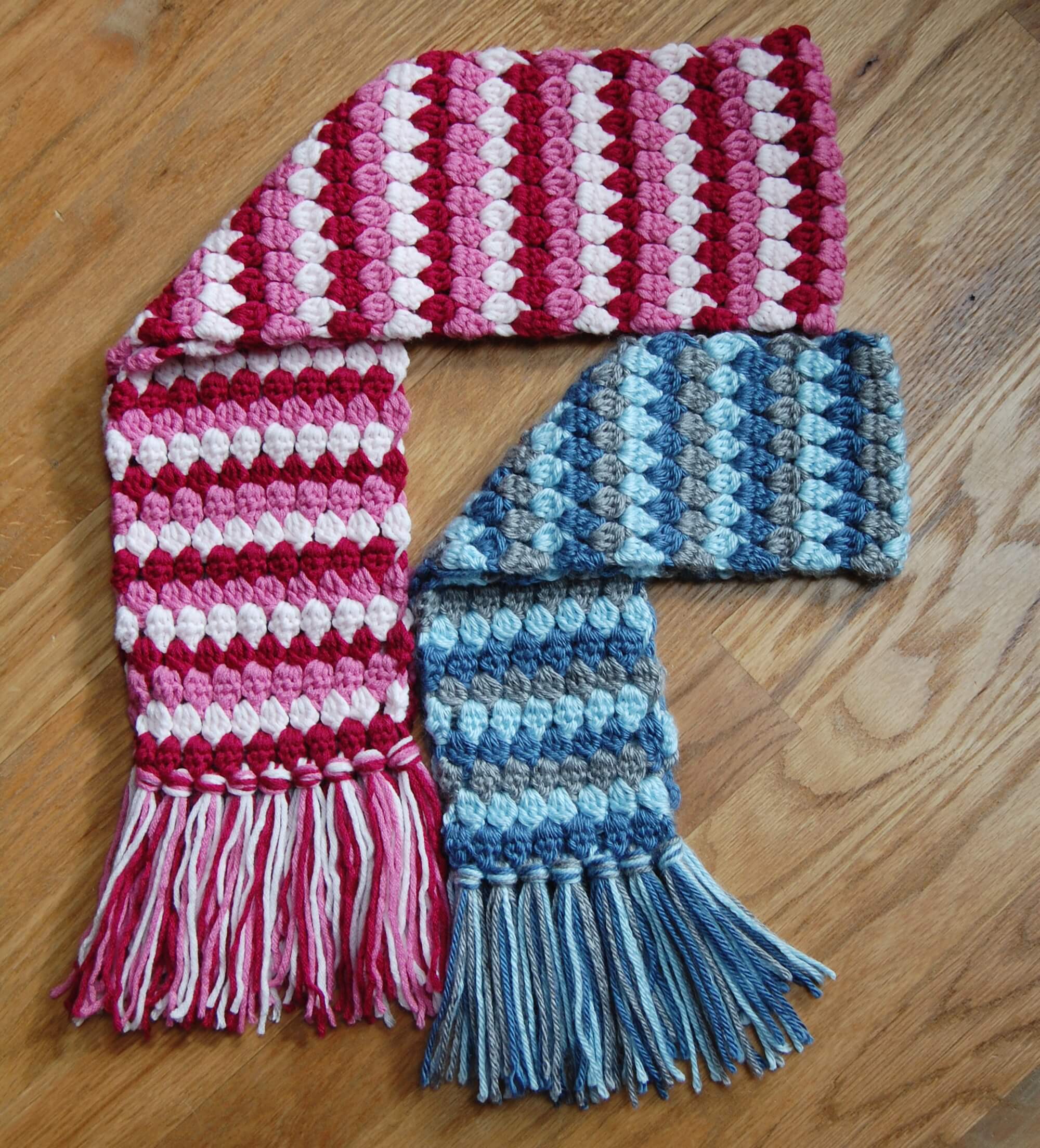 Mod Hat and Scarf Crochet Set - Petals to Picots