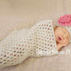 Ad-Free Pdf Pattern - Newborn Crochet Bunting and Hat - Image 5