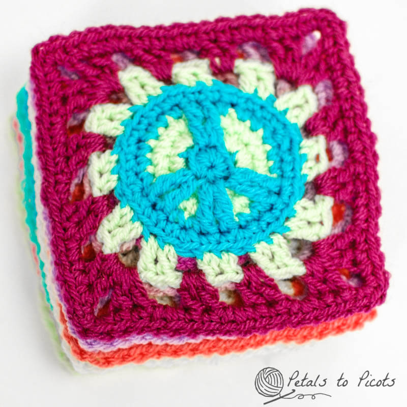 Peace Sign Granny Square 2