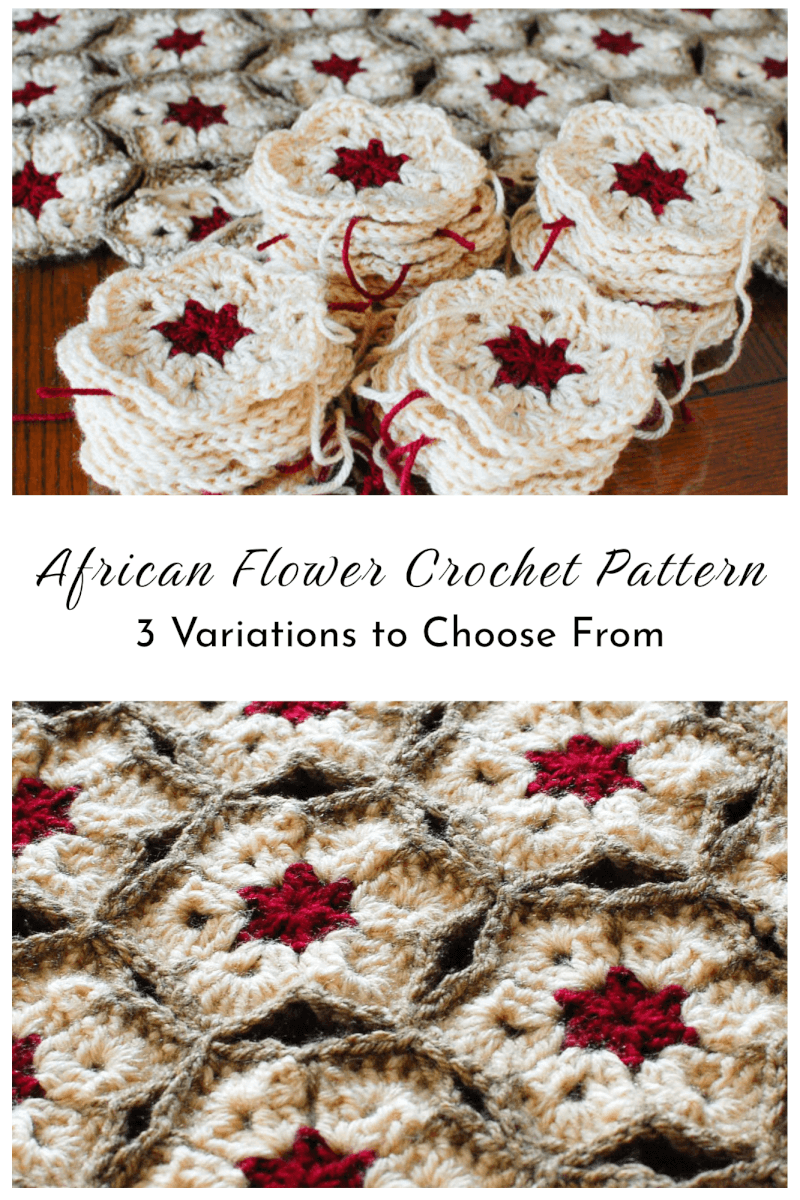 African Flower Crochet Pattern