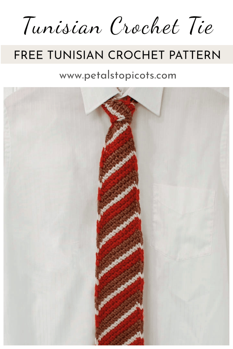 Tunisian Crochet Tie for Dad