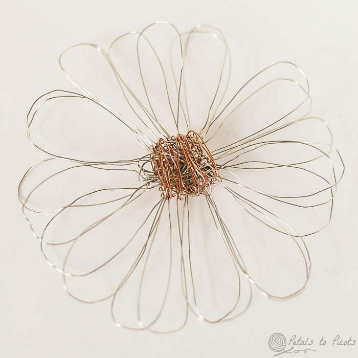 Wire Loom Flower - Petals to Picots