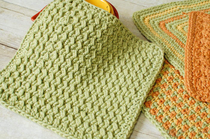 Marys Rag Dishcloth Washable Dishwashing Cloth Crochet 