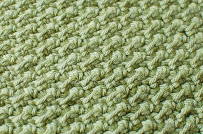 crunchy stitch crochet dishcloth pattern