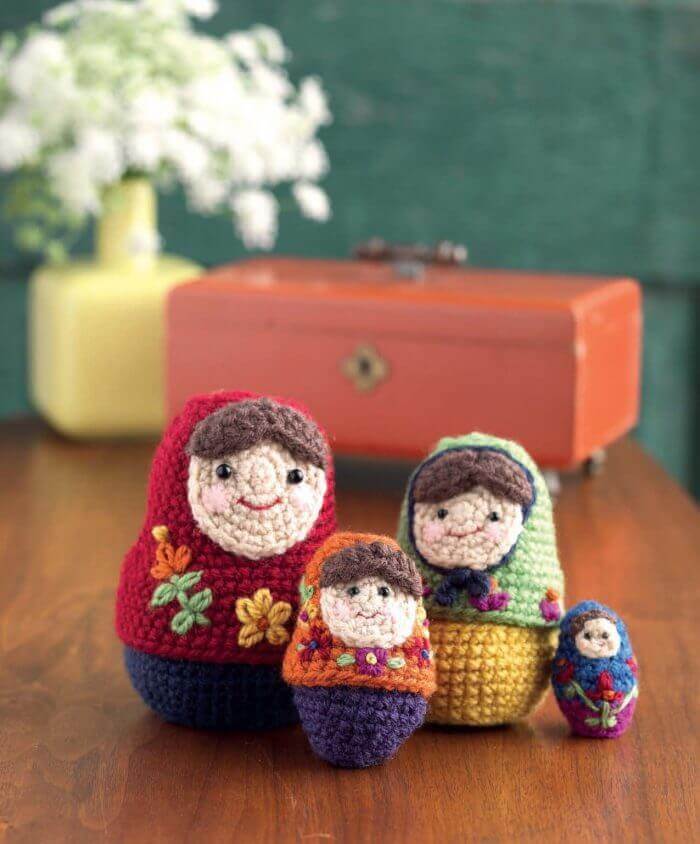 Crochet at Home - Stitchy Nesting Dolls beauty shot