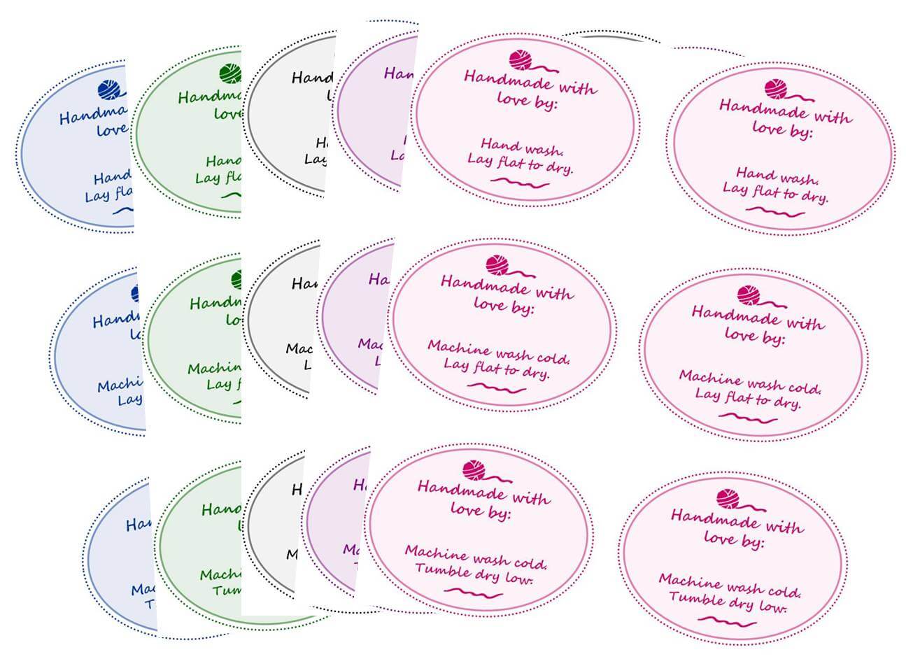 Care Labels for Handmade Items, Tags for Packaging Handmade Items,  Printable Care Tags, Market Prep Tools, DIY Care Instruction Cards (Instant  Download) 