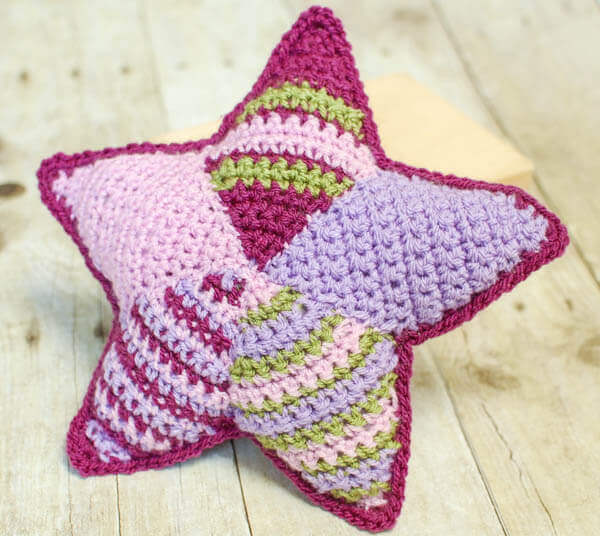 Patchwork Crochet Star Petals to Picots