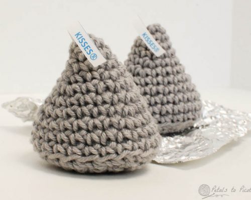 Crochet Kiss … Inspired by Hershey crochet kiss