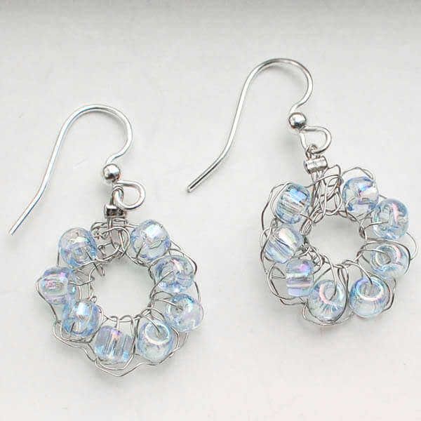 wire crochet earrings