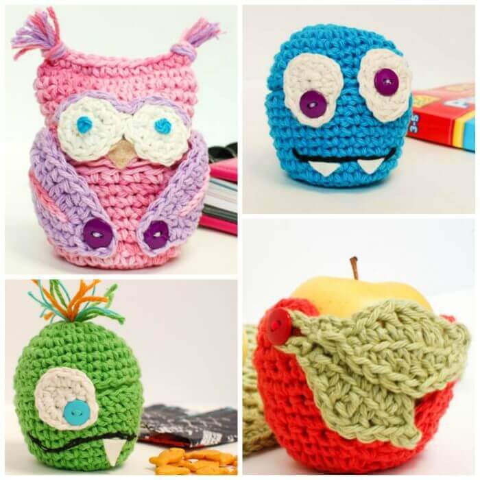crochet apple cozies