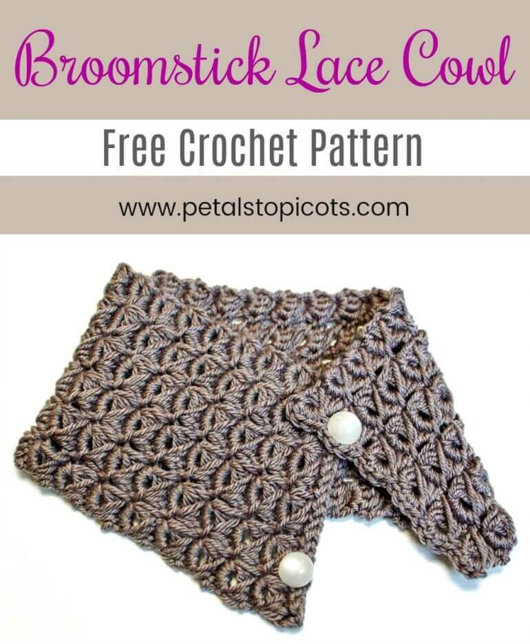 Broomstick Lace Cowl Pattern ... Broomstick Lace Pattern