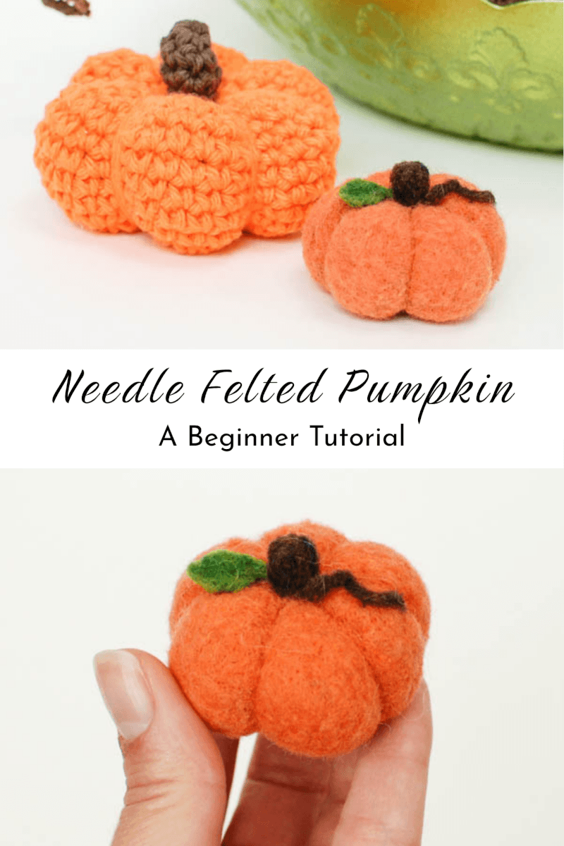 A Pumpkin Needle Felting Project - Beginner Tutorial