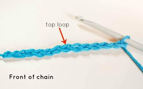 Tunisian Stitches - chain top loop