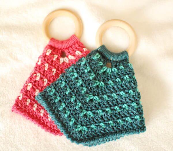 Two-Color Teether Lovey Crochet Pattern