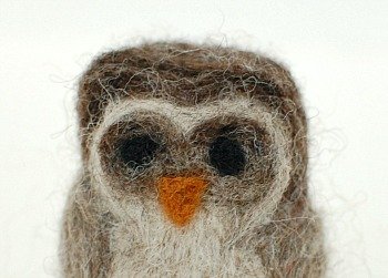 How to Make a Needle Felted Owl {Photo Tutorial} | www.petalstopicots.com