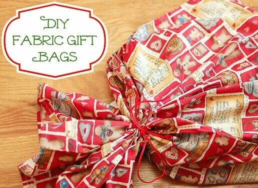 A no-waste way to wrap, and you can't beat the charm! Follow my DIY tutorial to easily make fabric gift bags that can be used over and over again.