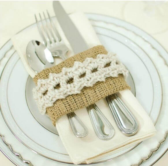 burlap and lace place settings crochet pattern