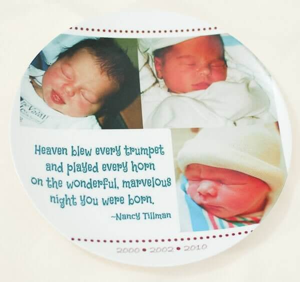 Shutterfly Personalized Birthday Plate