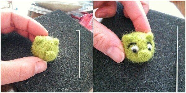 Angry Bird Bad Piggy Needlefelting Tutorial