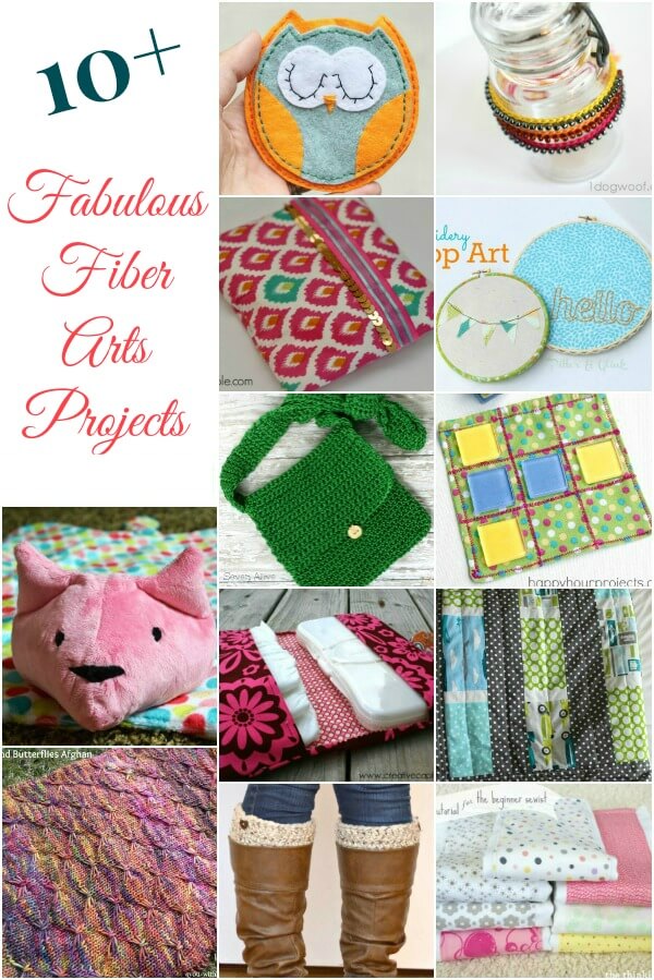 10+ Fabulous Fiber Arts Projects | www.petalstopicots.com | #crochet #knit #fiberarts #sewing