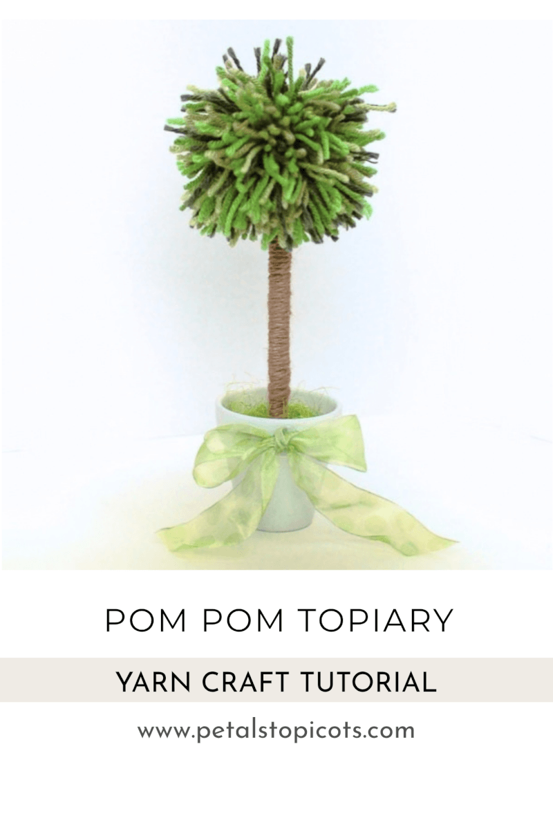 How to Make a Pom-Pom Topiary