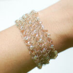 Beaded Wire Crochet Bracelet Beaded Wire Crochet Bracelet