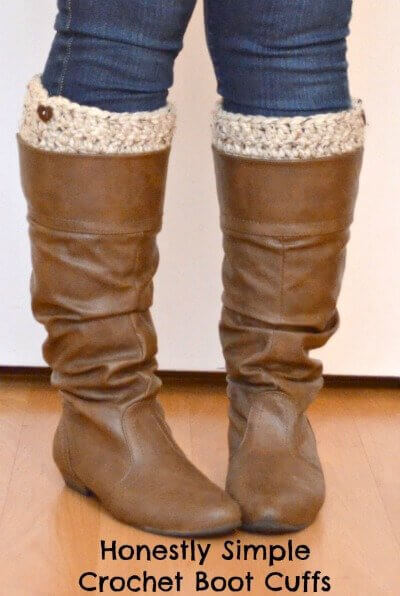 Honestly Simple Crochet Boot Cuffs