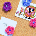 Crochet Flower Push Pins Pattern Crochet Flower Push Pins Pattern