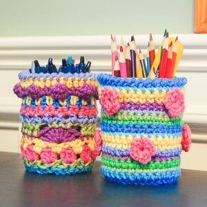 crochet desk accessories