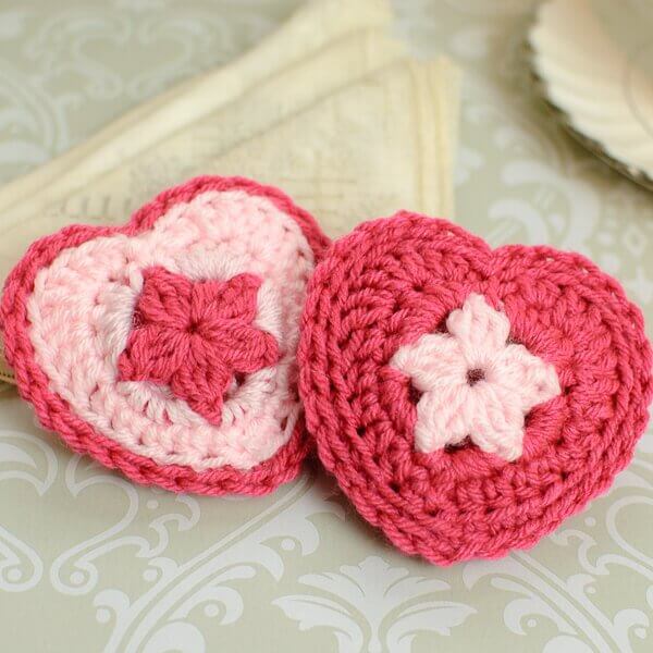 Crochet Heart Sachet Pattern | Petals to Picots