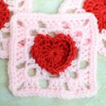 heart granny square crochet pattern heart granny square crochet pattern