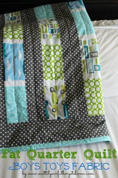 Fat Quarter Boy’s Toys Quilt