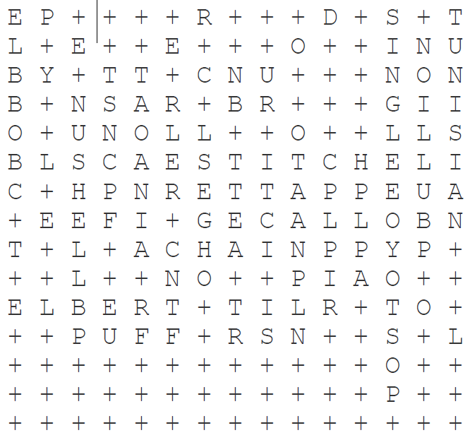 Hooky Word Search Answers